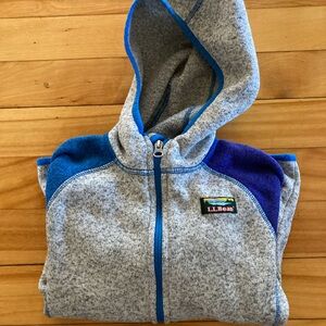 LL Bean Kids’ Sweater Fleece Hoodie, size 8